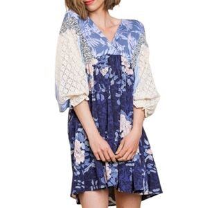 Umgee Cottagecore Boho Mini Dress